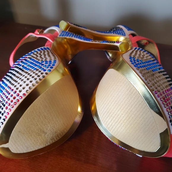 *New* Alba Multi Color Rhinestone Platform - Picture 10 of 11